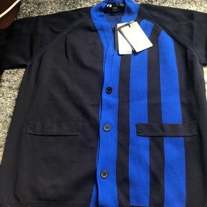 Y-3 Blue Cardigan Knitted